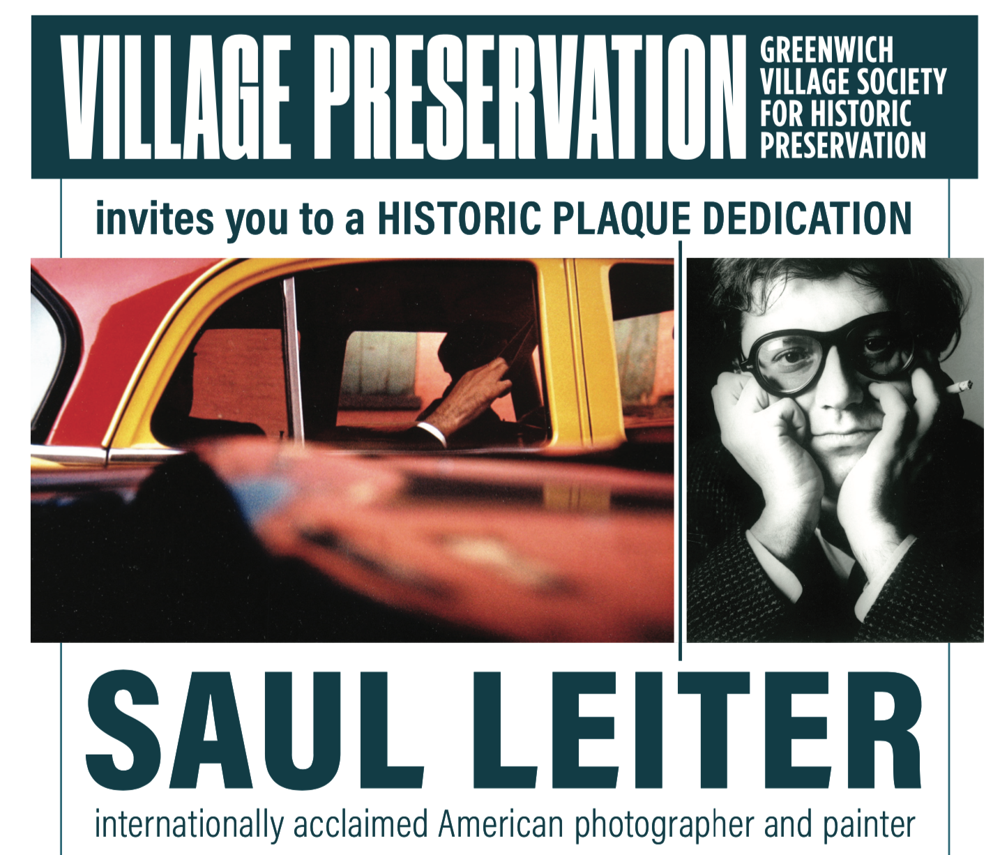 Plaque Dedication at Saul Leiter's East Village Home — Saul